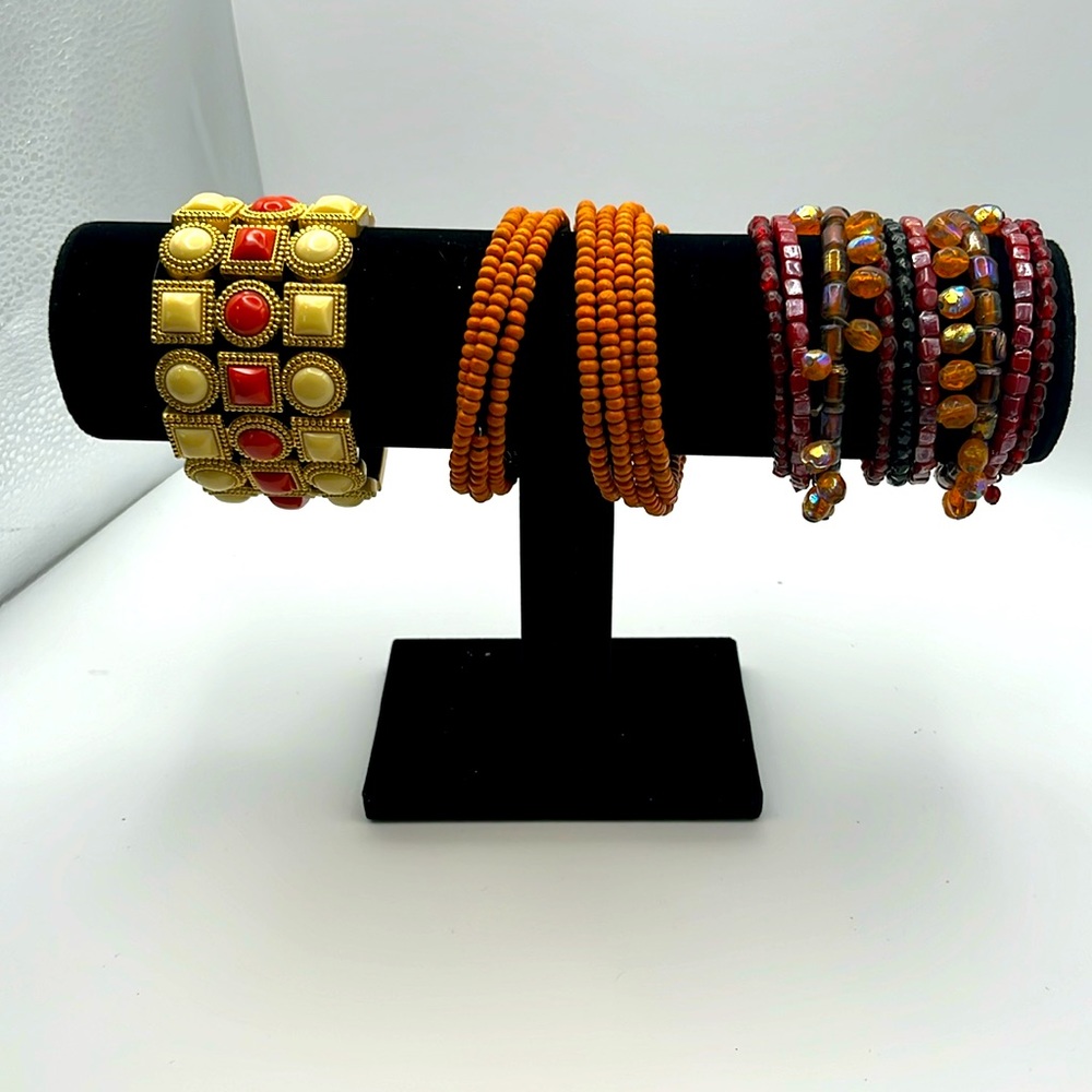 Classic Warm Pallette Bracelets Cuff Coil Wrap